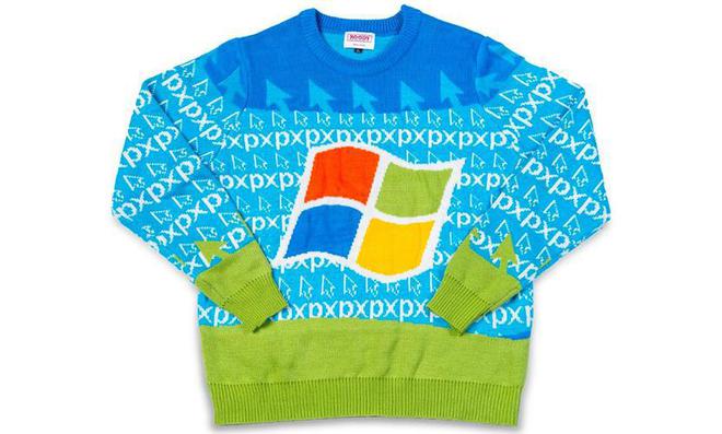 微软官方 Windows 2022 丑陋毛衣发布，印有“大眼夹”Clippy(图6)